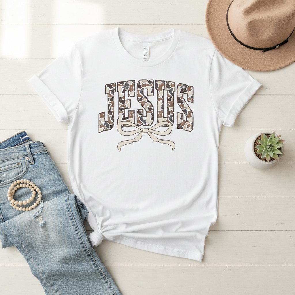 Camo Jesus T-Shirt