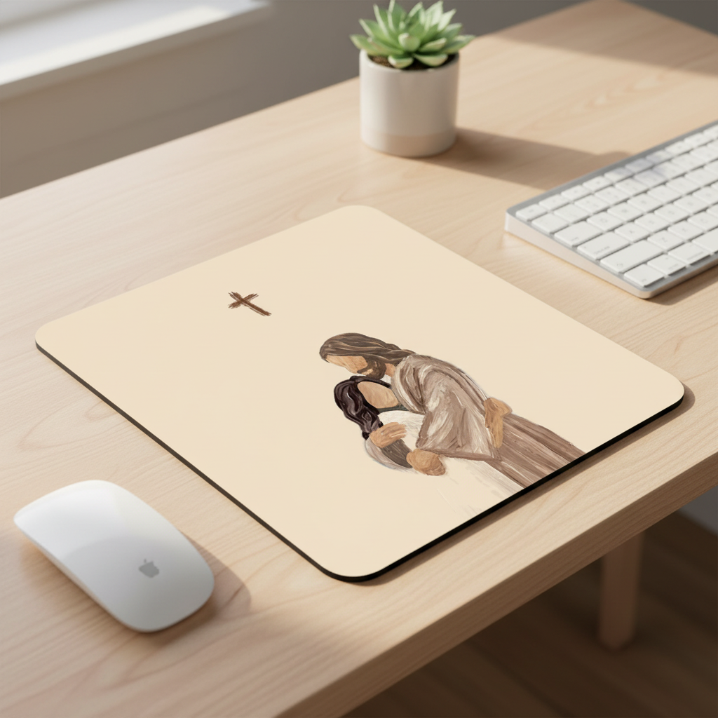 Jesus Embrace Mousepad