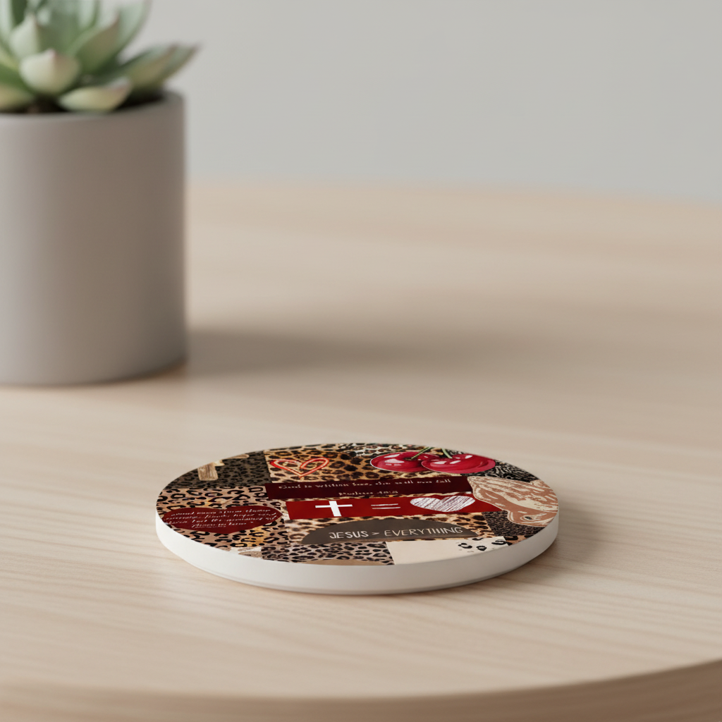 Leopard Jesus Coaster
