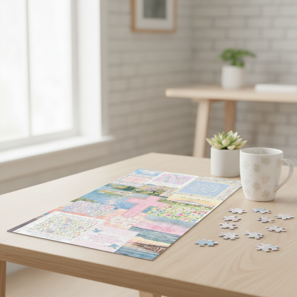 Pastel Bible Verse Puzzle