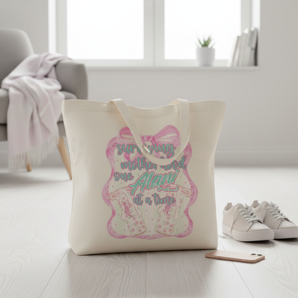 Surviving Motherhood Tote Mockup